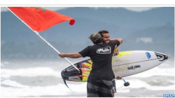 Moroccan Surfer Ramzi Boukhiam Wins Silver at World Surfing Games