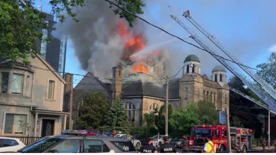 Historic church, artwork ‘completely destroyed’ in blaze: fire chief