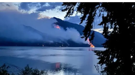 6 wildfires create uncertainty and anxiety near B.C.’s Slocan Lake