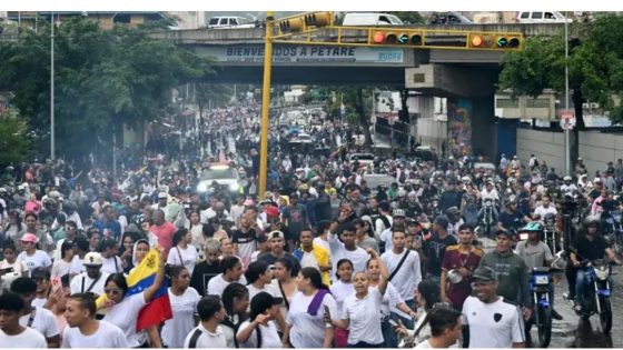 Thousands protest Venezuelan leader’s return to power after disputed vote