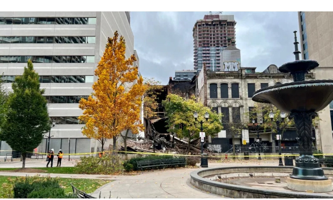 Hamilton building collapse at downtown park could’ve had ‘terrifying’ consequences, mayor says