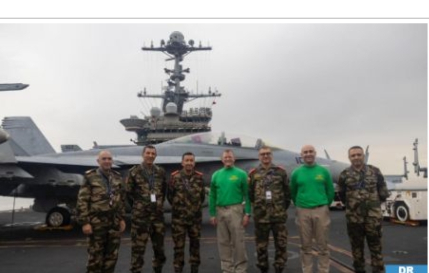 FAR Delegation Conducts Visit Aboard Aircraft Carrier USS Harry S. Truman off Al Hoceima