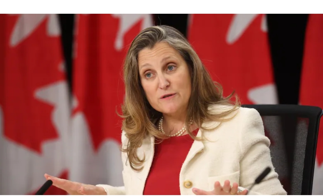 Chrystia Freeland confirms she is running for Liberal leader