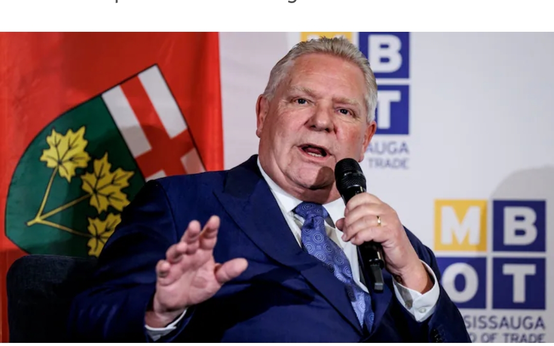 Opposition warns Ford comments push boundaries of ‘caretaker convention’ during Ontario election