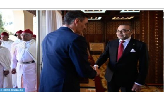 “His Majesty King Mohammed VI, may God assist Him, received, today His Excellency Mr. Pedro Sánchez, President of the Government of the Kingdom of Spain