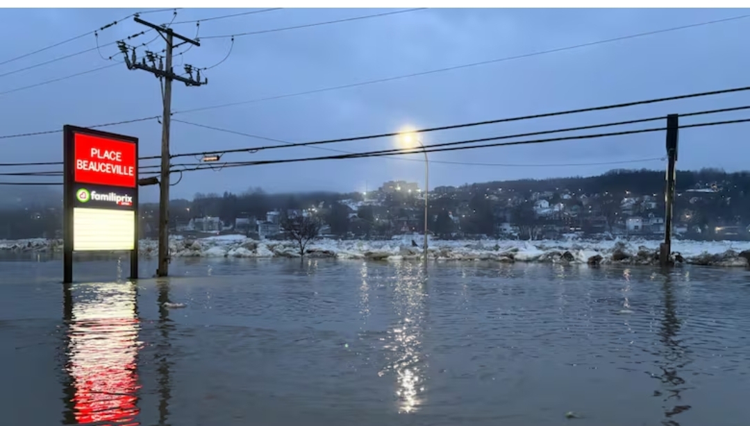 Parts of Quebec under flood watch, Beauceville streets flooded