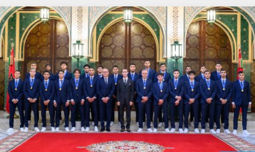 On the High Instructions of HM the King, HRH Crown Prince Moulay El Hassan Chairs Ceremony Offered by the Sovereign in Honor of U-20 National Football Team Members, World Champions