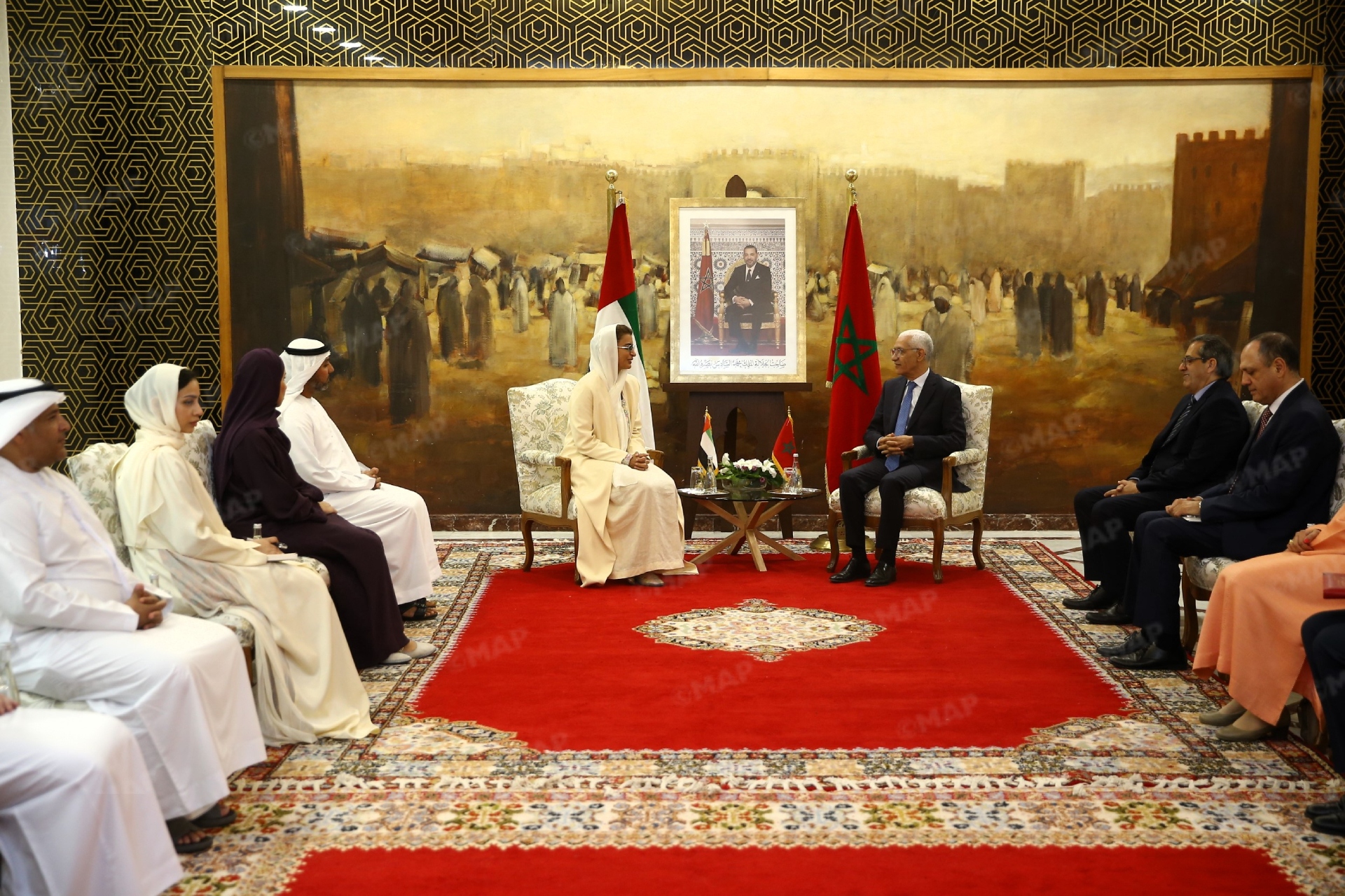 Morocco’s Lower House Speaker Meets with UAE Minister of State for Foreign Affairs